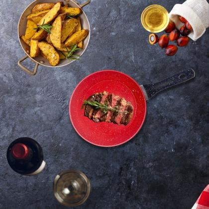 Imagem de Frigideira 24 Ceramica Antiaderente Fogão Cooktop Indução