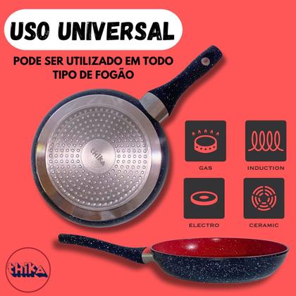 Imagem de Frigideira 24 Ceramica Antiaderente Fogão Cooktop Indução