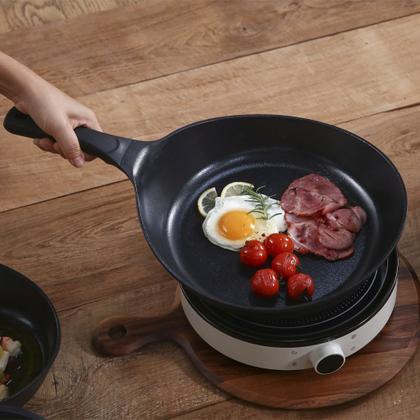 Imagem de Frigideira 24cm Neoflam Vulkan, Aluminio Injetado com Revestimento Cerâmico, Indução, Cor Preto