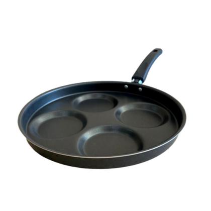 Imagem de Frigideira 4 Ovos Hamburgueres Com Tampa de Vidro Linha Premium J4TECH Alumínio Antiaderente Teflon Ultra Resistente 