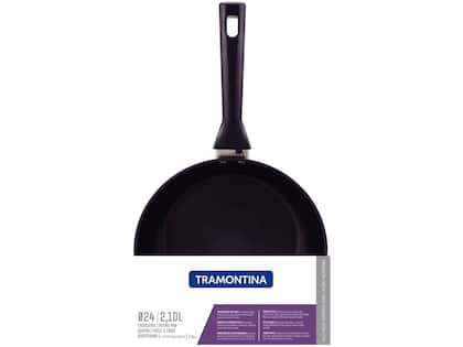 Imagem de Frigideira Aço Inox Brava Tramontina 2,1L Antiaderente Cabo Baquelite 24cm 62195247