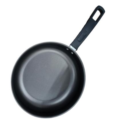 Imagem de Frigideira Antiaderente 20 CM Aluminio Profissional com Tampa de Vidro vermelho e Preto