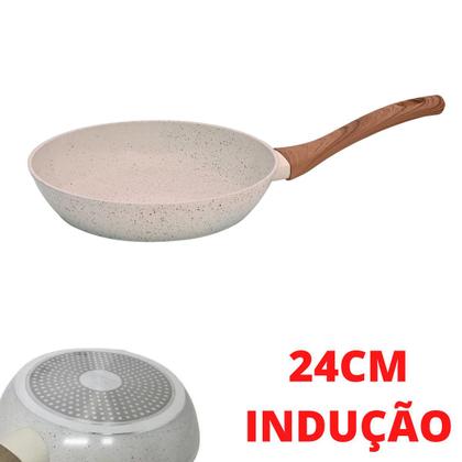 Imagem de Frigideira Antiaderente Cerâmica Indução Prática Não Gruda