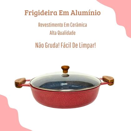 Imagem de Frigideira Antiaderente Com Revestimento Em Cerâmica 26 CM