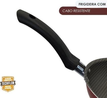 Imagem de Frigideira Antiaderente Com Tampa De Vidro E Alça - Cinza