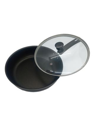 Imagem de Frigideira Antiaderente Com Tampa De Vidro Grande Revestida com Teflon