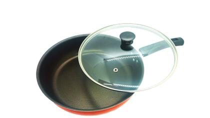 Imagem de Frigideira Antiaderente Com Tampa De Vidro Grande Revestida com Teflon