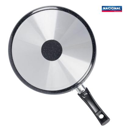 Imagem de Frigideira Antiaderente Tampa De Fritura 24cm Preto Nacional