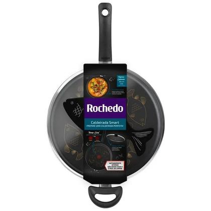 Imagem de Frigideira Caldeirada Funda Rochedo Smart Revestida 28 cm 3,8L