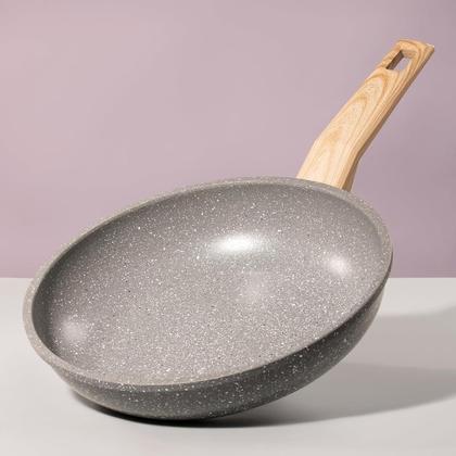 Imagem de Frigideira Cerâmica Marble Alumínio com Revestimento Antiaderente 22cm Dark Grey 138305.01 Oster
