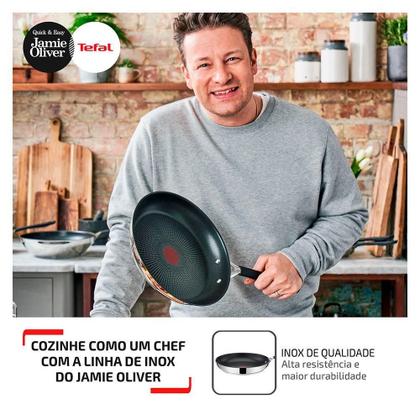 Imagem de Frigideira com Indução Jamie Oliver Aço Inox 20cm  - Tefal