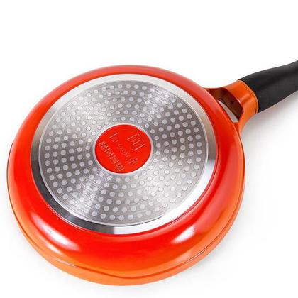 Imagem de Frigideira com Revestimento Cerâmico 24 Cm Le Cook Laranja com Cabo Destacável