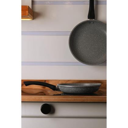 Imagem de Frigideira de Indução 20cm Granilite Cinza Alumínio com Revestimento Cerâmico Wolff Antiaderente