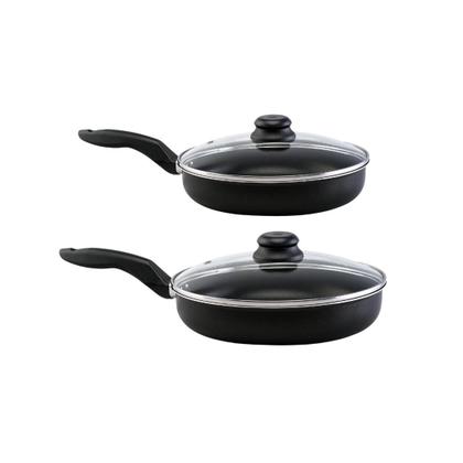 Imagem de Frigideira Esplêndida com Tampa de Vidro com 2 peças Linha Premium J4TECH Alumínio Antiaderente Teflon Ultra Resistente 