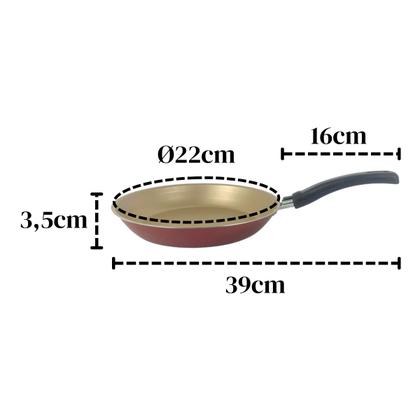 Imagem de Frigideira Francesa de Alumínio Antiaderente Nº22