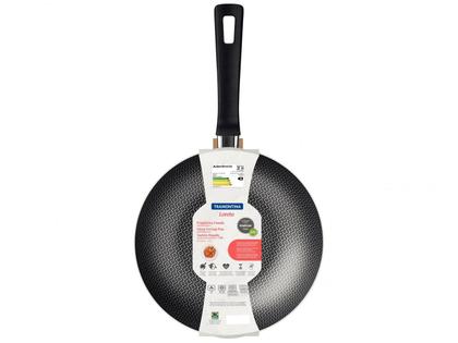 Imagem de Frigideira Funda Tramontina Loreto em Alumínio com Revestimento Interno e Externo em Antiaderente Starflon Max Vermelho 24 cm 2,2 L