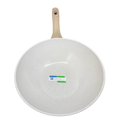 Imagem de Frigideira Grande Funda com Tampa Panela Wok Antiaderente Ceramica Cooktop Fogão Indução 28cm
