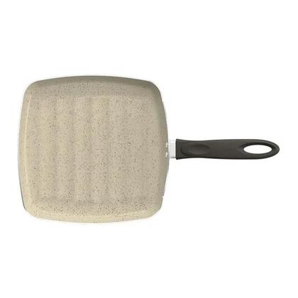 Imagem de Frigideira Grill Vanilla Cerâmic Life Suprema Antiaderente 24cm 750ml 7244/358 Brinox
