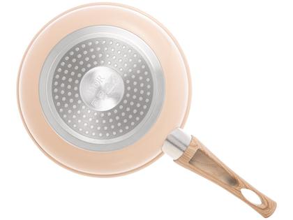 Imagem de Frigideira Indução 24cm Revestimento Cerâmico Granilite Bege Lyor