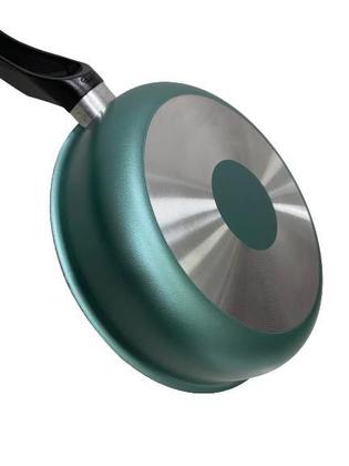 Imagem de Frigideira Linha PREMIUM J4TECH AntiAderente Resistente Tampa de Vidro Verde Esmeralda