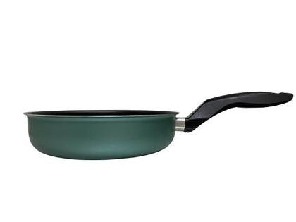 Imagem de Frigideira Linha PREMIUM J4TECH AntiAderente Resistente Tampa de Vidro Verde Esmeralda