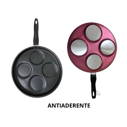 Imagem de Frigideira Multiuso Teflon Antiaderente c/ Tampa Vidro frita 4 Ovos