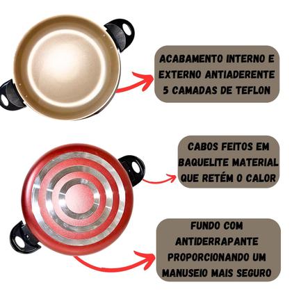 Imagem de Frigideira Panela Wok N24 Antiaderente Gal Com Tampa
