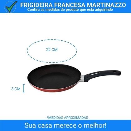 Imagem de Frigideira Preto Antiaderente Martinazzo 22cm Tapioca Teflon