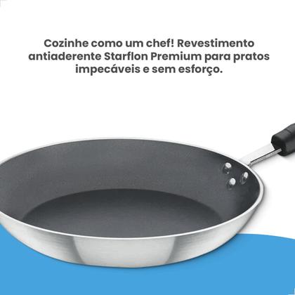 Imagem de Frigideira Tramontina Profissional Antiaderente Starflon Pemium em Alumínio 24cm 1,3L 20892024