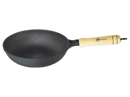 Imagem de Frigideira Wok Ferro Fundido Santana 24 Cm