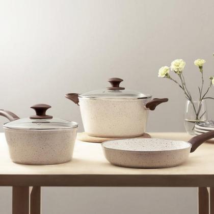 Imagem de Frigideira Wok Funda Antiaderente Ceramica 28cm Fogão Indução Vanilla Ceramic Life Smart Plus Brinox