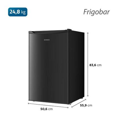 Imagem de Frigobar 120L Porta Reversível Mondial FGB01B120 Preto 220V