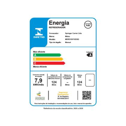 Imagem de Frigobar 124 Litros Black Edition Inverter Bivolt Midea