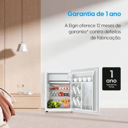 Imagem de Frigobar 47L Branco Elgin - c/ Porta Reversível Compartimento Extra Frio