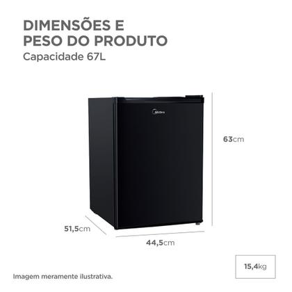 Imagem de Frigobar 67 Litros Black Edition Inverter Bivolt Midea