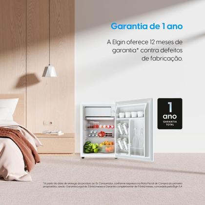 Imagem de Frigobar 93 Litros Elgin Porta Reversível Compartimento Extra Frio BAFN093D1NA Branco 110V