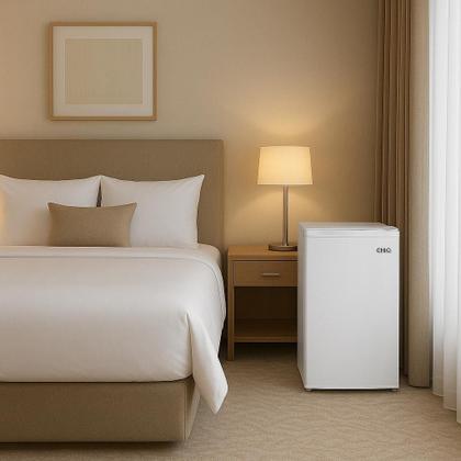 Imagem de Frigobar Branco 125l Litros Com Porta Reversível Prateleira De Vidro Qrd04b CHiQ