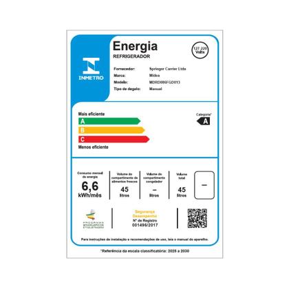 Imagem de Frigobar Branco 45 Litros Inverter Bivolt