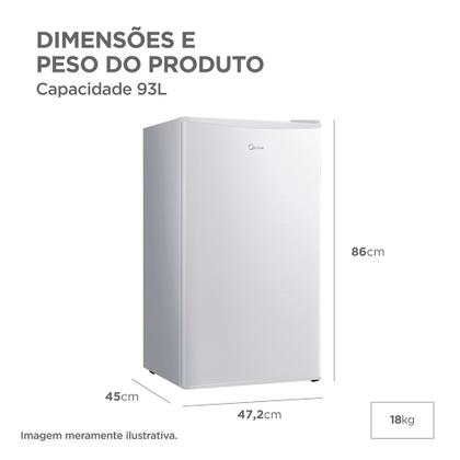 Imagem de Frigobar Branco 93L Inverter Bivolt Midea