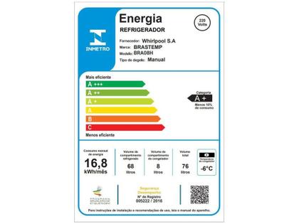 Imagem de Frigobar Brastemp 76L Branco Retrô BRA08HB