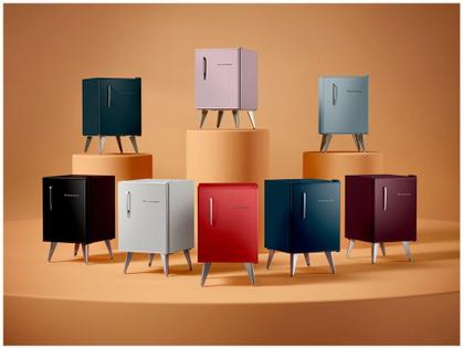 Imagem de Frigobar Brastemp 76L Rosa Retrô BRA08HG