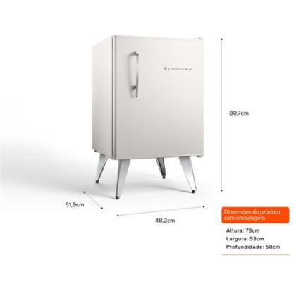 Imagem de Frigobar Brastemp Retrô 76 Litros Branco 110V BRA08HBANA