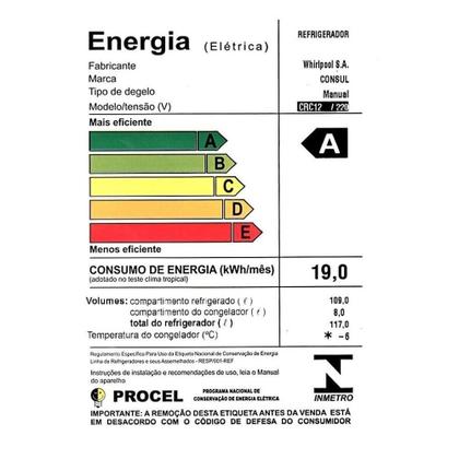 Imagem de Frigobar Consul, 120 Litros, Branco - CRC12CB