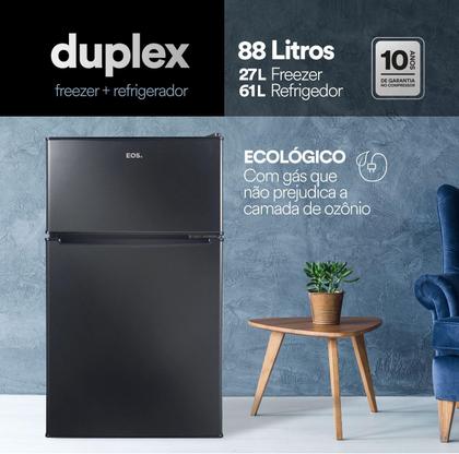 Imagem de Frigobar Duplex EOS EFB140D 88 Litros Preto 220V