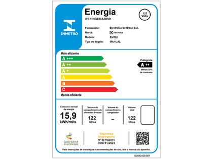 Imagem de Frigobar Electrolux 122L Branco Efficient EM120
