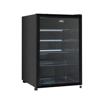 Imagem de Frigobar Expositor Vertical HQ Vidro Duplo 130 Litros Preto HQ-130FBPVL