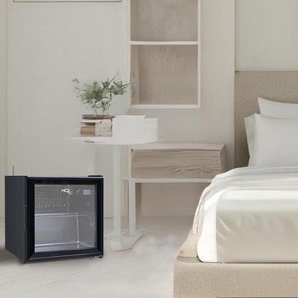 Imagem de Frigobar Expositor Vertical HQ Vidro Duplo 50 Litros Preto HQ-50FBPV