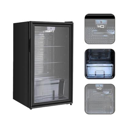 Imagem de Frigobar Expositor Vertical HQ Vidro Duplo 95 Litros Preto HQ-95FBPV 220V