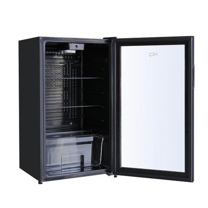 Imagem de Frigobar Expositor Vertical HQ Vidro Duplo 95 Litros Preto HQ-95FBPV 220V