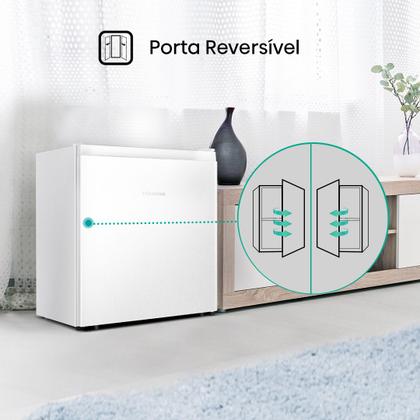 Imagem de Frigobar Hisense 44 Litros Porta Reversível Branco 1 Porta RR58NW3A/RR58NW2A